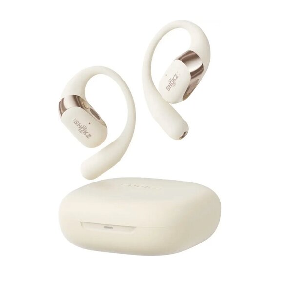 SHOKZ OpenFit 2- Open-Ear Wireless Earbuds -Beige- Running Headphones *BNIB* - Picture 2 of 4